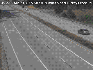 CDOT camera: 0.9 miles S of N Turkey Creek Rd