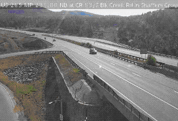CDOT camera: CR 83/S Elk Creek Rd in Shaffers Crossing