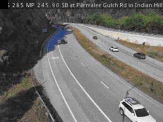 CDOT camera: Parmalee Gulch Rd in Indian Hills
