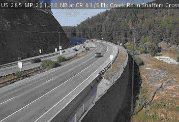 CDOT camera: CR 83/S Elk Creek Rd in Shaffers Crossing