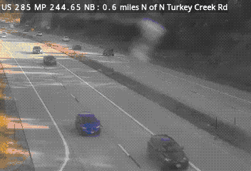 CDOT camera: 0.6 miles N of N Turkey Creek Rd